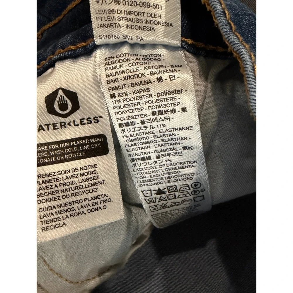 Levis 511 Slim Fit Jeans Mens 34x32 Medium Wash Blue Stretch Denim 04511-2595